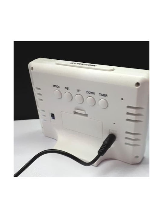 GH-2000WJ Масов Дигитален Часовник LED с Будилник Черен