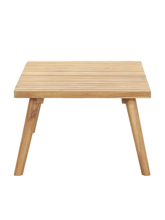 Garten- und Terrassentisch für Kleine Außenbereiche aus Akazie 90x55x35cm