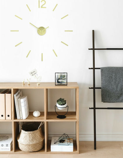 Umbra Blink 3D Wall Clock Sticker Plastic Gold Ø100cm
