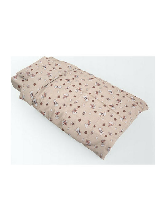 Dimcol Duvet Crib Cotton Lamb Beige 120x160cm