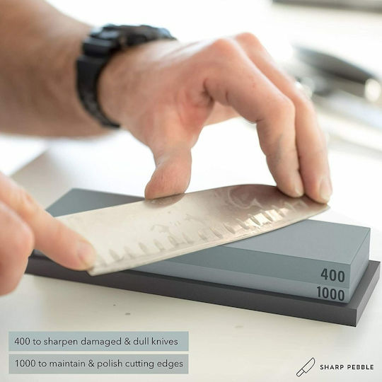 Sharp Pebble Grit 400/1000 Πέτρα Ακονίσματος Διπλή με Πυκνότητα 400/1000 18x6x3.3cm
