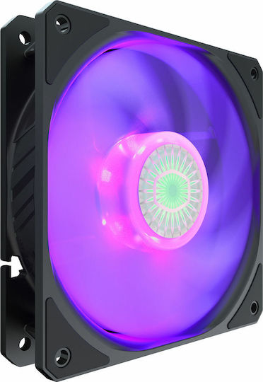 CoolerMaster Sickleflow 120 Gehäuselüfter mit RGB Beleuchtung und Verbindung 4-Pin PWM 1Stück Schwarz