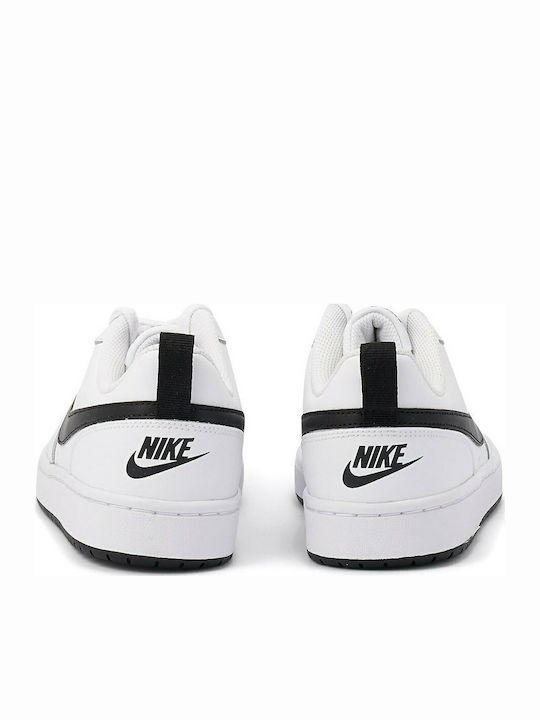 Court Borough Kids Sports Shoes Basketball with Laces White