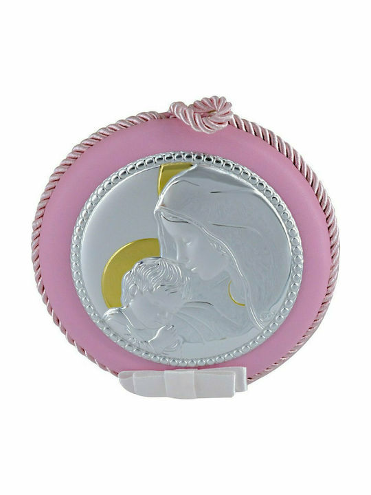 Prince Silvero Divine Infant Icon with the Virgin Mary Silver Prince Silvero Divine Infant Icon with the Virgin Mary Silver