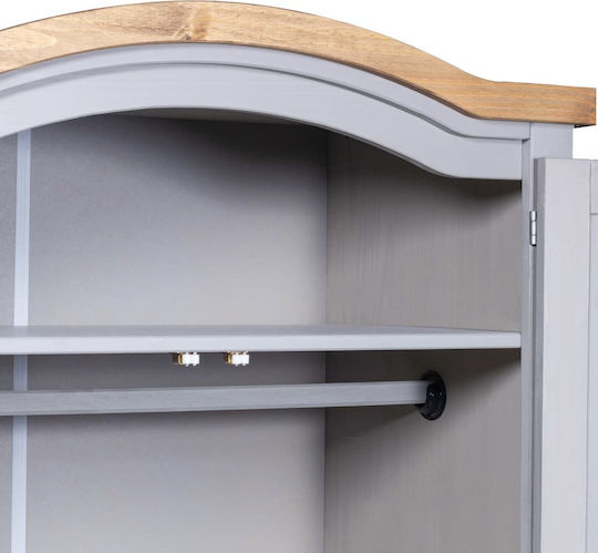 Doppeltür Kleiderschrank Corona Gray 101x52x170cm