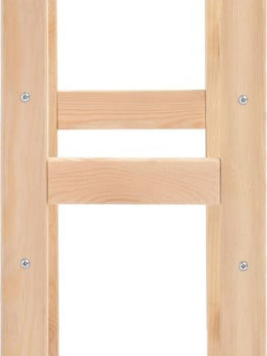 vidaXL С крака Κάβα Ποτών Дърво για 30 Μπουκάλια Бежов 53x25x86εκ.