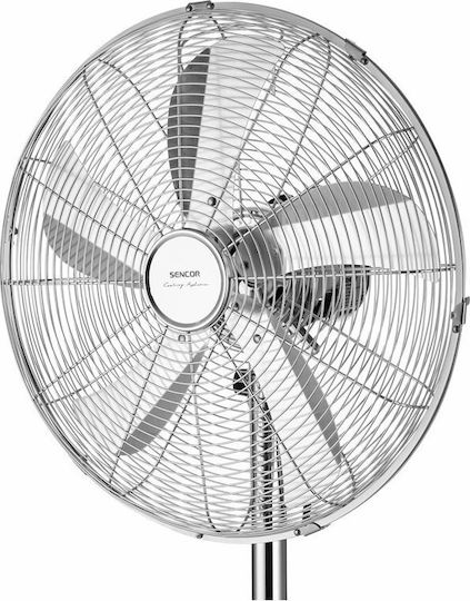 Sencor Ανεμιστήρας Ορθοστάτης 50W Διαμέτρου 40cm Ασημί