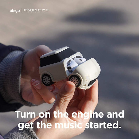 Elago Mini Car Калъф в Бежов цвят за Apple AirPods 1 / AirPods 2