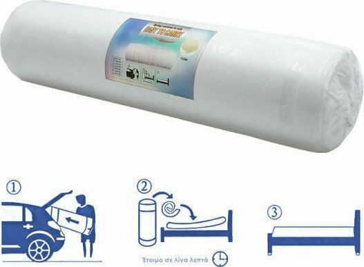 Pakketo Nemesis Single Ergonomic Mattress Double-Sided Roll Pack 100x200x22cm with Independent Springs