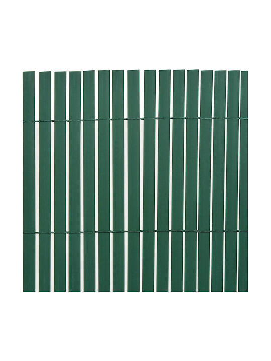 vidaXL Gartenzaun beidseitig Bambuszaun Kunststoff mit Ganzes Schilf 1.5x3m