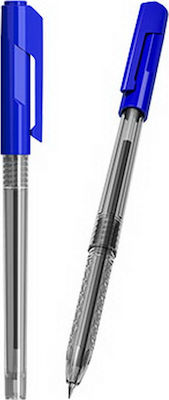 Deli Smooth Pen Ballpoint 1mm with Blue Ink Blue