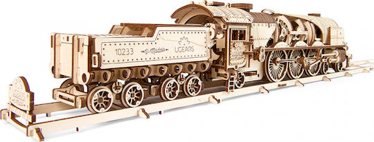 Дървена Конструктивна Игра V-Express Steam Train with Tender