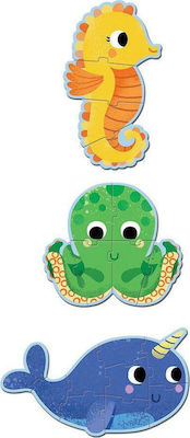 Kinderpuzzle Sea Animals für 2++ Jahre 19pcs Djeco