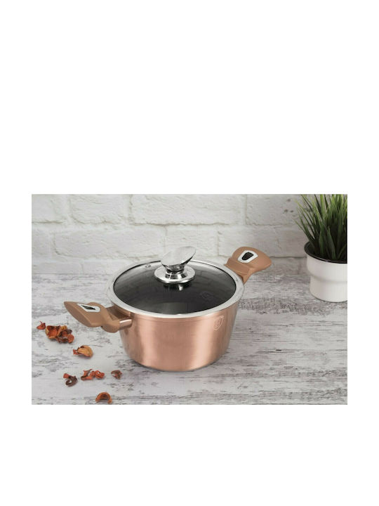 Berlinger Haus Metallic Line Aluminum Stockpot 30cm Rose Gold