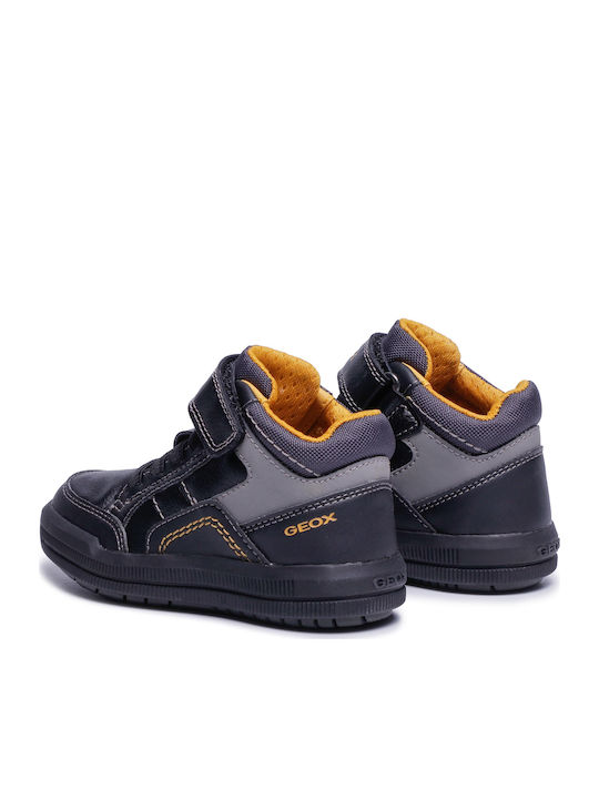 Arzach Kids Sneakers High Anatomic with Scratch Black