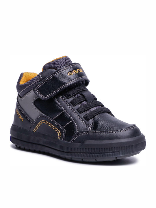 Geox Arzach Kids Sneakers High Anatomic with Scratch Black