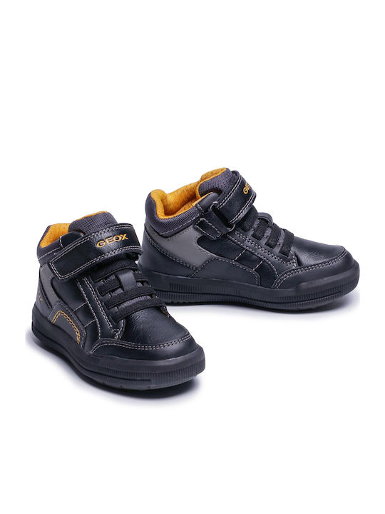 Arzach Kids Sneakers High Anatomic with Scratch Black