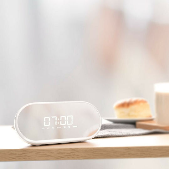 Baseus Encok Ceas De Masă Digital Led Din Plastic Cu Ceas Deșteptător Alb NGE09-02
