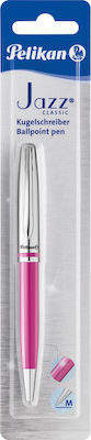 Pelikan Jazz Classic Pen Ballpoint with Blue Ink Pink