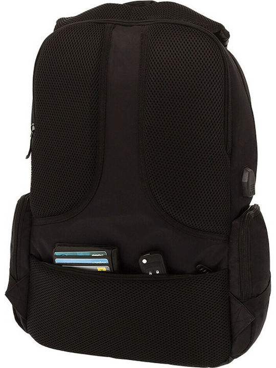 Polo Charger School Bag Backpack Junior High-High School Black with Water Bottle Holder 25Liters 2021