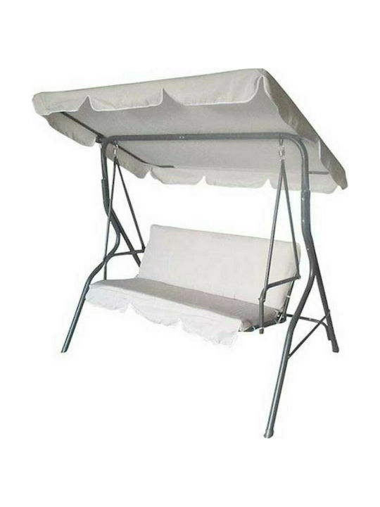 Lounge 5158G Schaukel mit Basis 3 Sitze Metallisch L170xB115xH160cm Weiß Lounge 5158G Schaukel mit Basis 3 Sitze Metallisch L170xB115xH160cm Weiß
