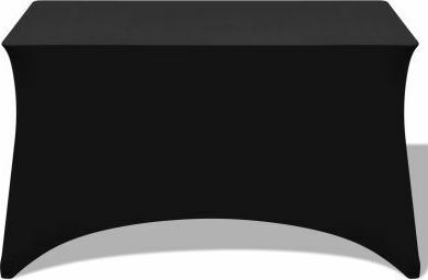 vidaXL Elastic Table Cover Black 243x74cm 2pcs