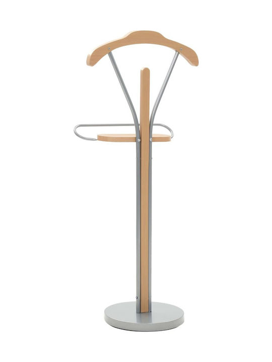 vidaXL Floor Garment Rack made of Wood Brown 45x35x107cm