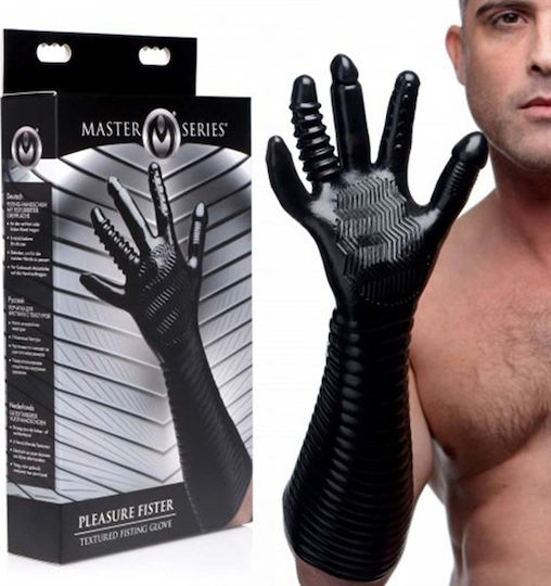 Master Series Pleasure Fisting Glove BDSM Accessory σε Μαύρο Χρώμα