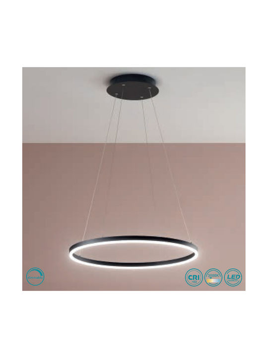 Fabas Luce Giotto Lustră LED cu Alb Cald Lumină Negru