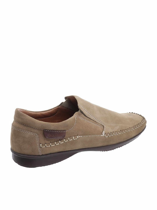 Boxer Men's Anatomic Leather Casual Shoes Beige