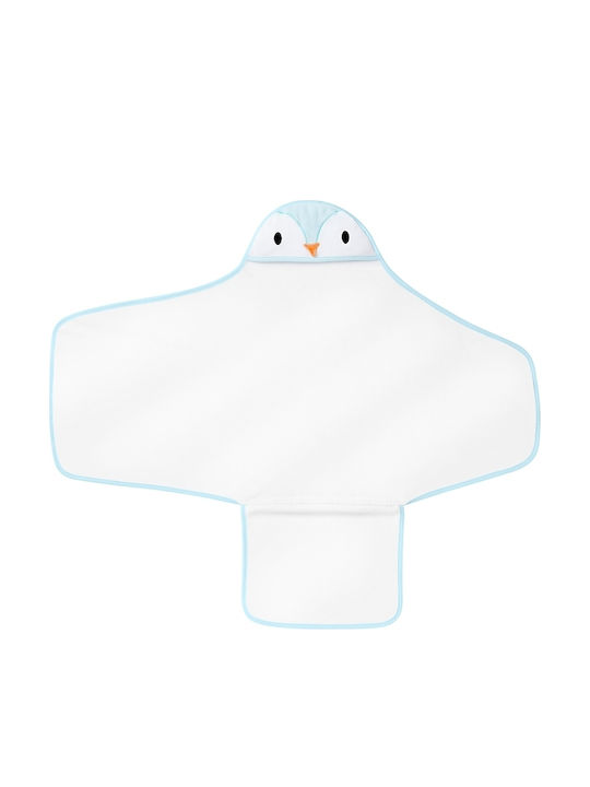 Grobag Hooded Baby Bath Towel Groswaddledry White