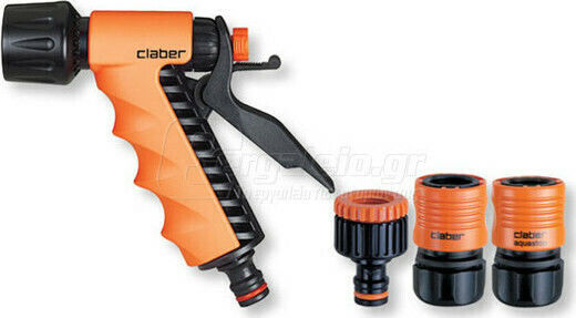 Claber 8551 Water Gun with Hose Connectors Set