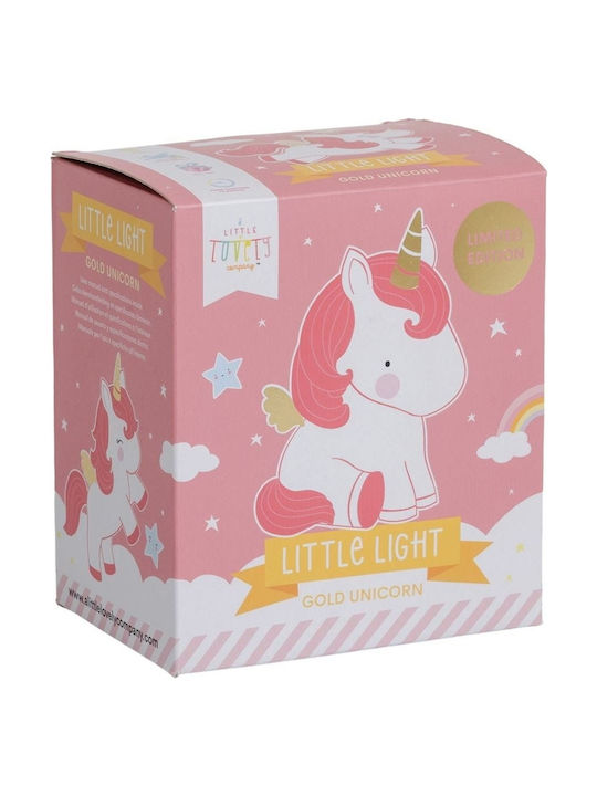 A Little Lovely Company Led Παιδικό Διακοσμητικό Φωτιστικό Unicorn Ροζ 8.5x12.5x10εκ.