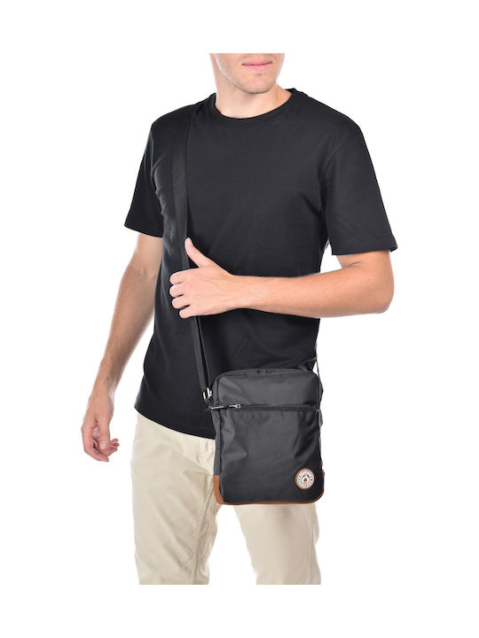 Diplomat Ανδρική Τσάντα Ώμου / Χιαστί σε Μαύρο χρώμα