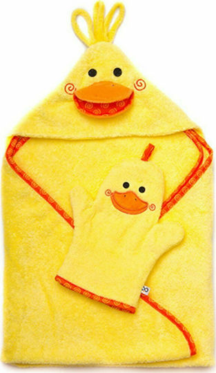 Zoocchini Baby-Badetuch mit Kapuze 76x76cm