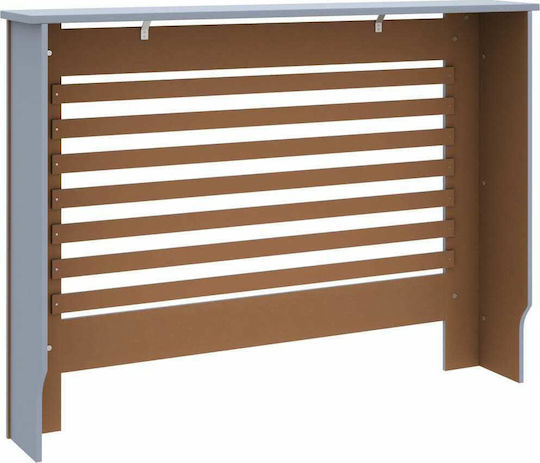 vidaXL Капак За Калорифер От MDF Сив 112x19x81см