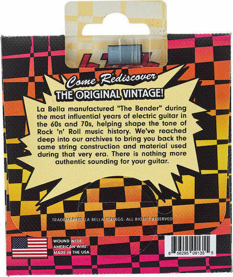 La Bella The Bender Set of Nickel Plated Steel Electric Guitar Strings 9 - 42 Super