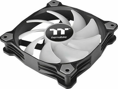 Thermaltake Pure A12 Radiator Case Fan 120mm με Κόκκινο Φωτισμό και Σύνδεση 4-Pin PWM Κόκκινο