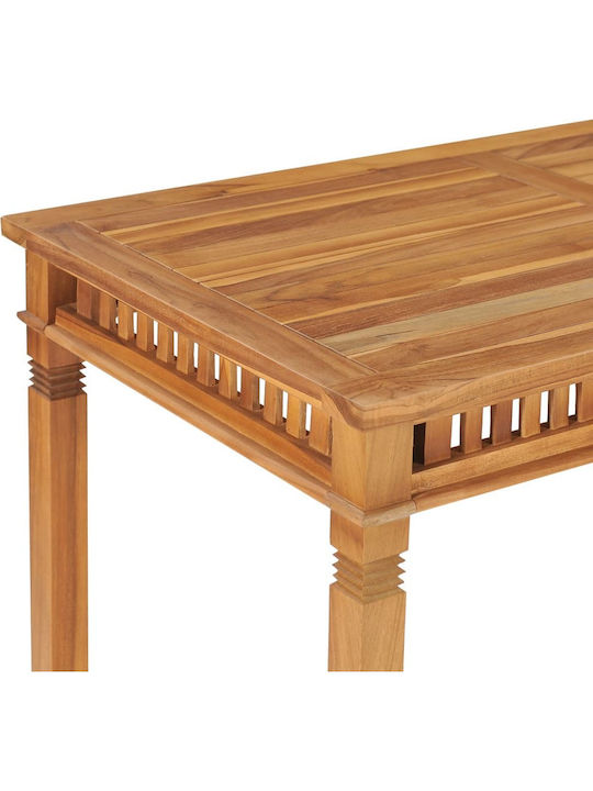 Garten- und Terrassentisch aus Teak 120x65x80cm