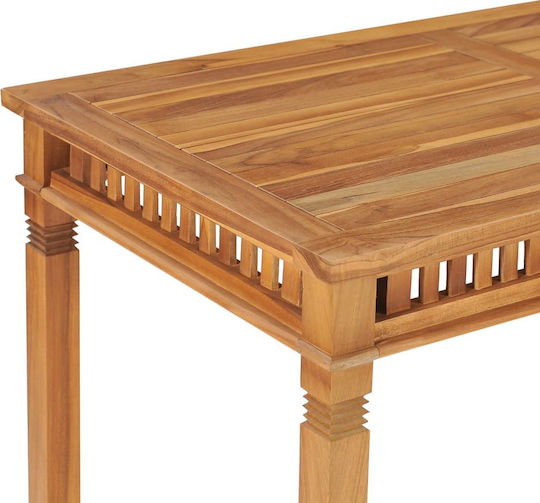 Garten- und Terrassentisch aus Teak 120x65x80cm