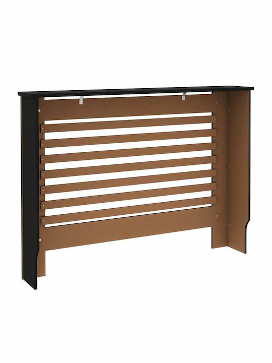 vidaXL Κάλυμμα Καλοριφέρ από MDF Μαύρο 112x19x81cm