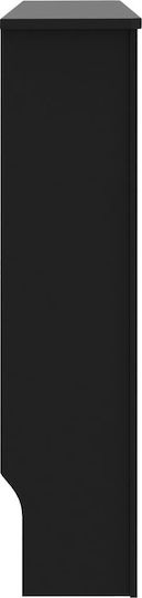 vidaXL Husă Pentru Radiator Din MDF Negru 112x19x81cm