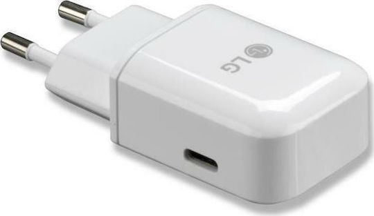 LG Зарядно без кабел с USB-C порт Бял (MCS-N04ER )