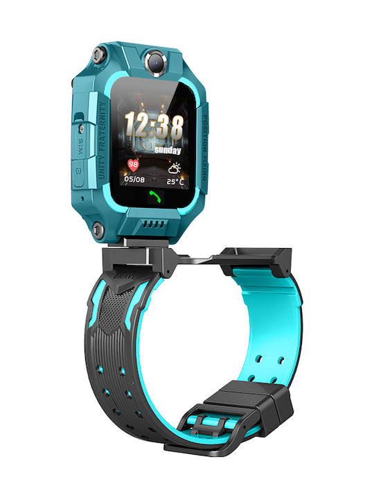 Παιδικό Smartwatch Flip 2G με Κάμερα Τιρκουάζ