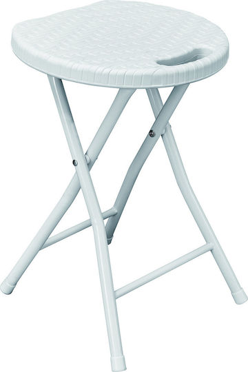 Gartenhocker Rattan Weiß 32x28,7x44,5cm Gartenhocker Rattan Weiß 32x28,7x44,5cm