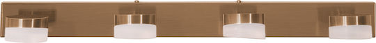 ARlight Modern Lamp Wall with Integrated LED and Natural White Light Copper 58x14x3cm