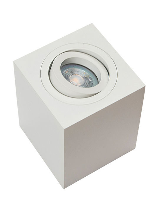 Zambelis Lights Einzel Spot mit Fassung GU10 in Weiß Farbe