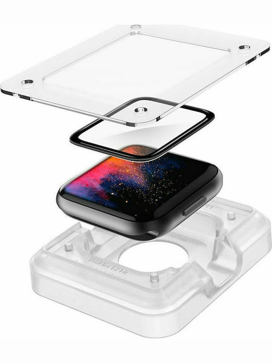 Spigen ProFlex EZ Fit Закалено стъкло за цялото лице за Apple Watch 44 мм 2бр AFL01220