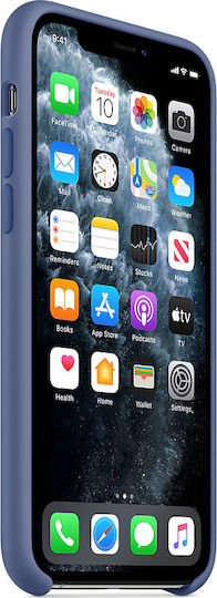 Apple Silicone Case Back Cover Σιλικόνης Μπλε (iPhone 11 Pro Max)