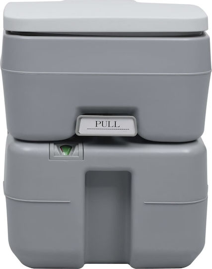 vidaXL Chemical Toilet Camping Portable Gray 30lt